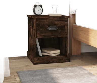 Vidaxl Nattbord 2 stk røkt eik