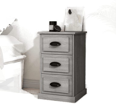 Vidaxl Nattbord grå sonoma 39x39x67 cm