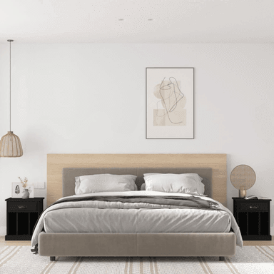 Vidaxl Nattbord 2 stk svart