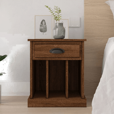 Vidaxl Nattbord brun eik 43x36 cm