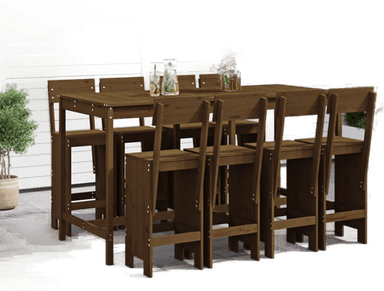 Vidaxl Hagebarsett 9 deler