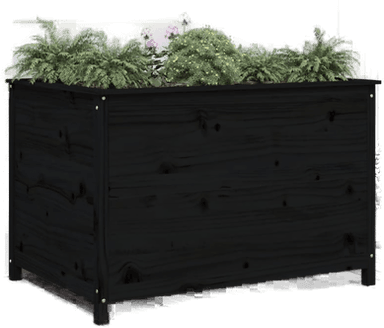 Vidaxl Høybed svart 119,5x82,5x78 cm