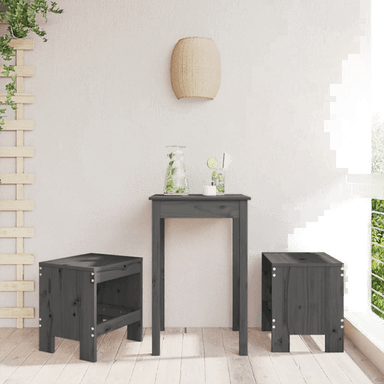 Vidaxl Hagekrakker 2 stk grå 40x36x45 cm