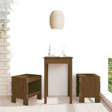 Vidaxl Barkrakker 2 stk honningbrun 40x36x45 cm