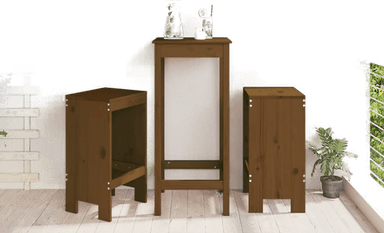 Vidaxl Barkrakker 2 stk honningbrun 40x36x75 cm