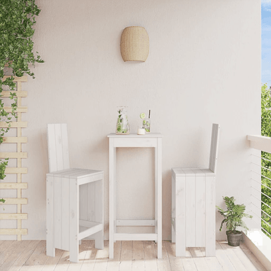 Vidaxl Barkrakker 2 stk hvit 40x42 cm