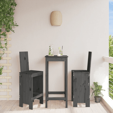 Vidaxl Barkrakker 2 stk grå 40x42x120 cm