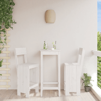 Vidaxl Barkrakker 2 stk hvit 40x48,5 cm