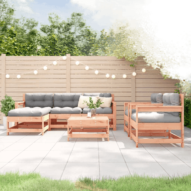 Vidaxl Utendørs spisestue 7 deler