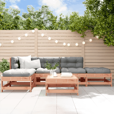 Vidaxl Utendørs spisestue 6 deler