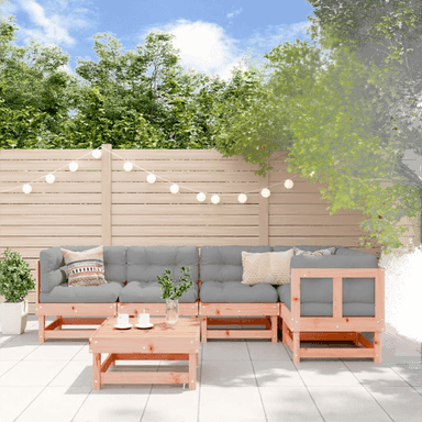 Vidaxl Utendørs spisestue 6 deler