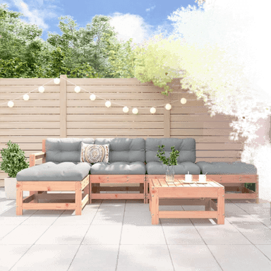 Vidaxl Utendørs spisestue 6 deler