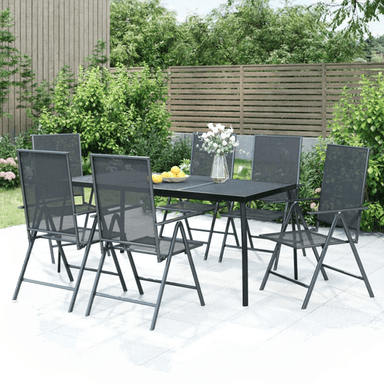 Vidaxl Utendørs spisestue 7 deler