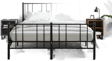 Vidaxl Nattbord 2 stk brun eik