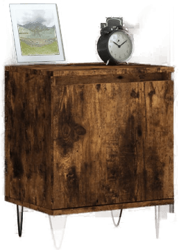 Vidaxl Nattbord røkt eik 40x30 cm