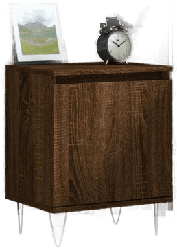 Vidaxl Nattbord brun eik 40x30x50 cm