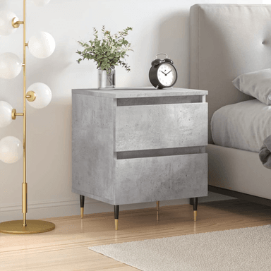 Vidaxl Nattbord betonggrå 40x35 cm