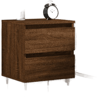 Vidaxl Nattbord brun eik 40x35 cm