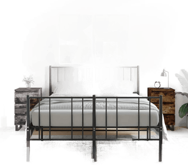 Vidaxl Nattbord 2 stk røkt eik 40x35 cm