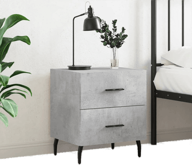 Vidaxl Nattbord betonggrå 40x35 cm
