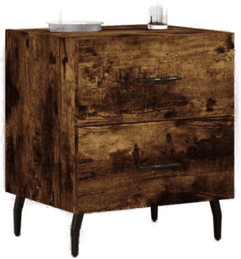 Vidaxl Nattbord røkt eik