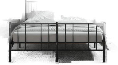 Vidaxl Nattbord 40x40x50 cm svart