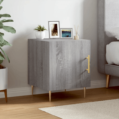 Vidaxl Nattbord grå sonoma 40x40 cm