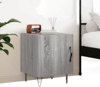 Vidaxl Nattbord grå sonoma 40x40 cm