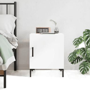 Vidaxl Nattbord hvit 40x40 cm