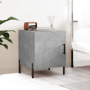 Vidaxl Nattbord betonggrå 40x40 cm