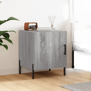 Vidaxl Nattbord grå sonoma 40x40 cm