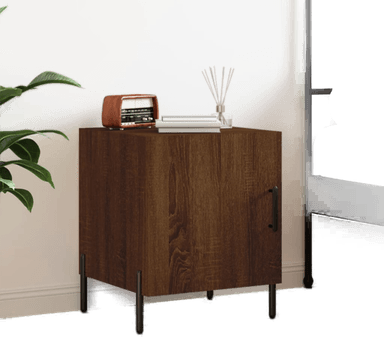 Vidaxl Nattbord brun eik 40x40 cm