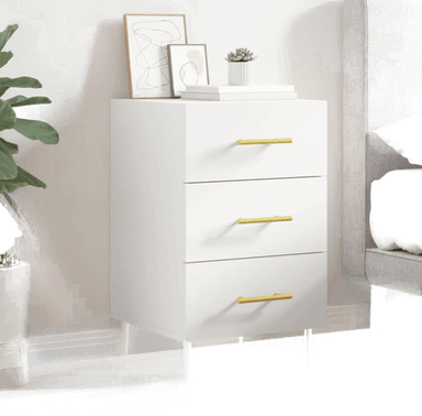 Vidaxl Nattbord hvit 40x40 cm