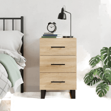 Vidaxl Nattbord sonoma eik 40x40 cm
