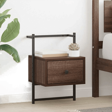 Vidaxl Nattbord brun eik 35x30x51 cm