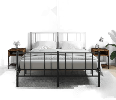 Vidaxl Nattbord 2 stk røkt eik