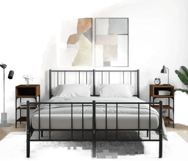 Vidaxl Nattbord 2 stk brun eik 35x34,5x70 cm