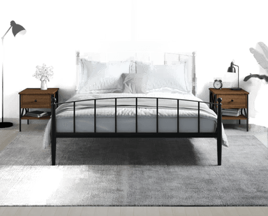 Vidaxl Nattbord 2 stk brun eik