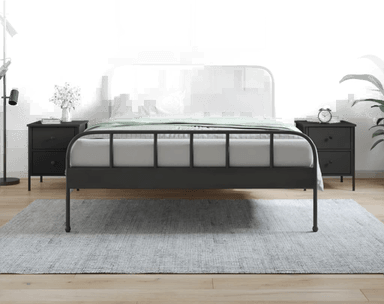 Vidaxl Nattbord 2 stk svart 40x42 cm