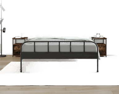 Vidaxl Nattbord 2 stk røkt eik