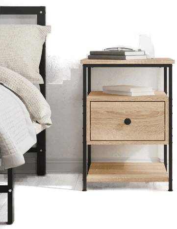 Vidaxl Nattbord sonoma eik 40x42 cm