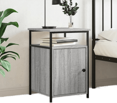 Vidaxl Nattbord grå sonoma 40x42 cm