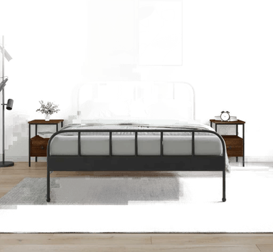 Vidaxl Nattbord 2 stk brun eik