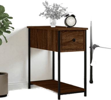 Vidaxl Nattbord brun eik 30x60 cm