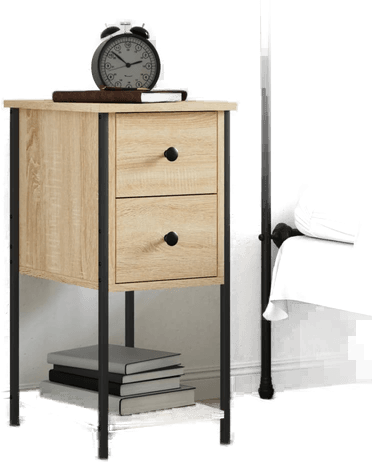 Vidaxl Nattbord sonoma eik 32x42x70 cm