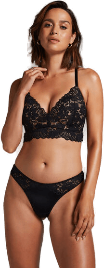 Hunkemöller Tanga Andrea Svart