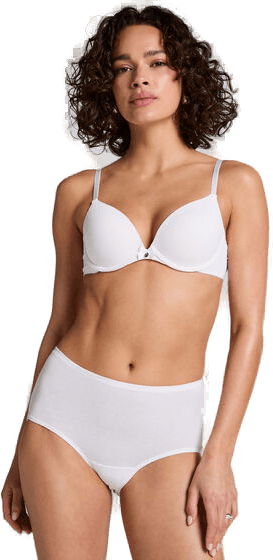 Hunkemöller Supersliptruse Midi Hvit