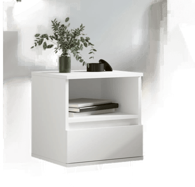 Vidaxl Nattbord hvit 40x35 cm