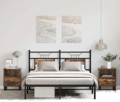 Vidaxl Nattbord 2 stk røkt eik