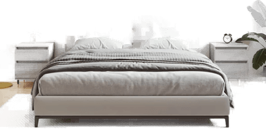 Vidaxl Nattbord 2 stk grå 40x35x50 cm